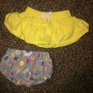 Bright and colorful Cat & Jack skirt and shorts